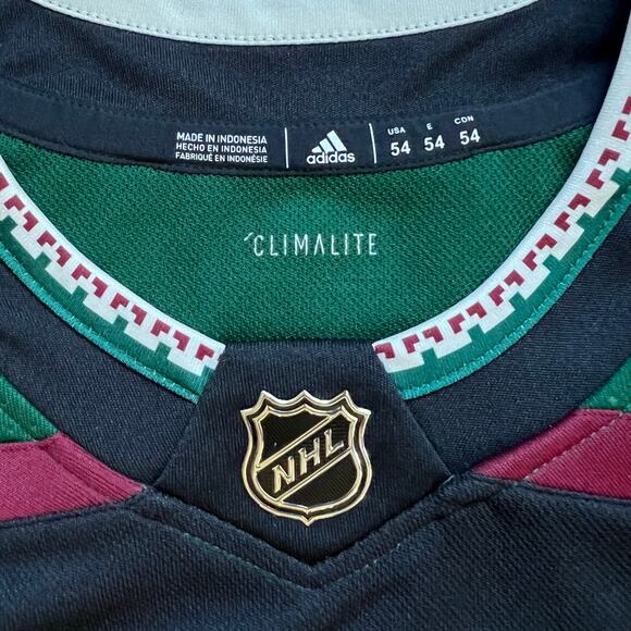 Arizona Coyotes Breakaway Stitched Hockey Jersey Adidas Home 54 Kachina Green - Picture 4 of 10